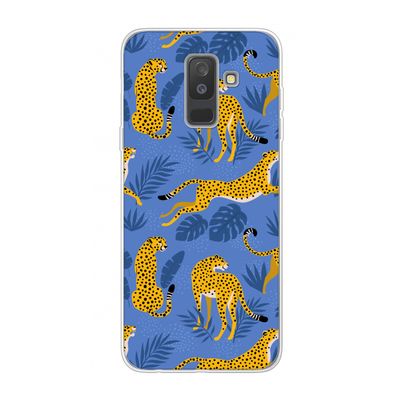Luipaard: Samsung Galaxy A6 Plus (2018) Transparant Hoesje
