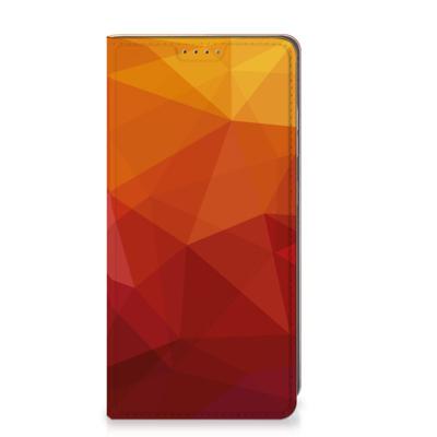 Stand Case voor Samsung Galaxy S25 Polygon Red