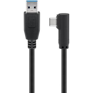 Wentronic 66502 USB-kabel USB 3.2 Gen 1 (3.1 Gen 1) 1,5 m USB C USB A Zwart