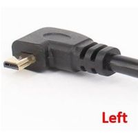 Up Angle Mini HDMI Male to HDMI Female Cable, 17cm - thumbnail