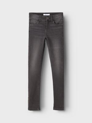 Name it winter jeans broek meisjes - donker grijs - skinny fit - NkfPolly