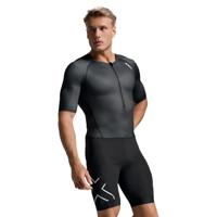2XU Core Sleeved Trisuit Black/White Heren
