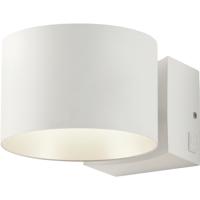 LED Wandlamp - Musterring Loop - 1 Lichtpunt van 10 Watt - Dimbaar - Aanpasbare Lichtkleur - Draaibaar - Afstandsbediening - Mat Wit - Metaal