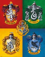 Poster Harry Potter - Colourful Crests 40x50cm