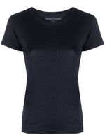 Majestic Filatures t-shirt en lin - Bleu