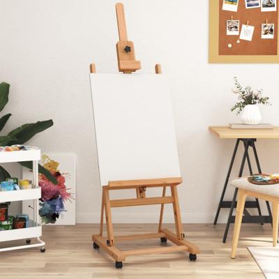 VidaXL Schildersezel 55x53,5x178 cm massief beukenhout