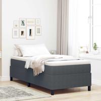 Platform bedframe Donkergrijs 90 x 190 cm Stof