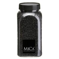 Mica Decorations decoratie stenen/granulaat - 650ml - zwart - hobby steentjes