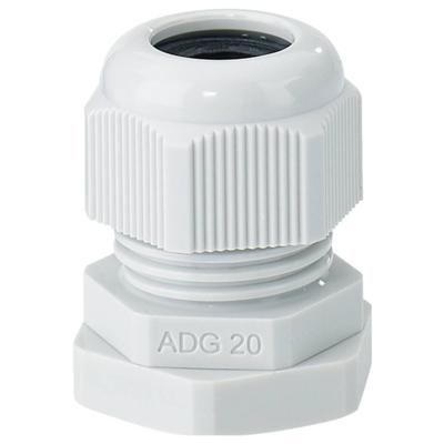 Hensel 36001078 Wartel Slagvast, Met borgmoer, Met trekontlasting, Met dichting M20 Kunststof Grijs 1 stuk(s)