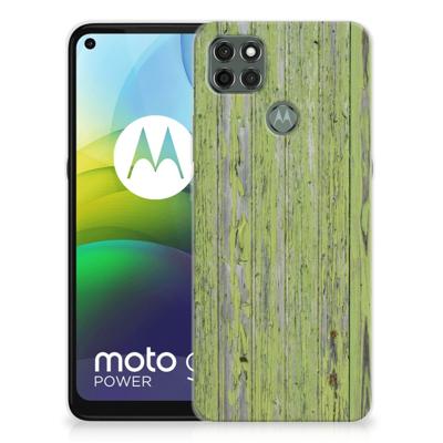 Motorola Moto G9 Power | Bumper Hoesje | Green Wood