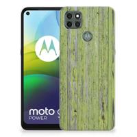 Motorola Moto G9 Power | Bumper Hoesje | Green Wood