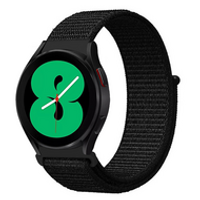 Sport Loop nylon bandje - Zwart - Samsung Galaxy Watch 3 - 45mm