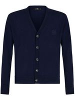 ETRO cardigan à broderies Pegaso - Bleu