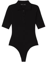 Proenza Schouler body en maille à manches courtes - Noir