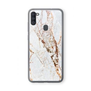 Goud marmer: Samsung Galaxy A11 Transparant Hoesje
