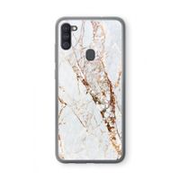 Goud marmer: Samsung Galaxy A11 Transparant Hoesje Goud marmer: Samsung Galaxy A11 Transparant Hoesje