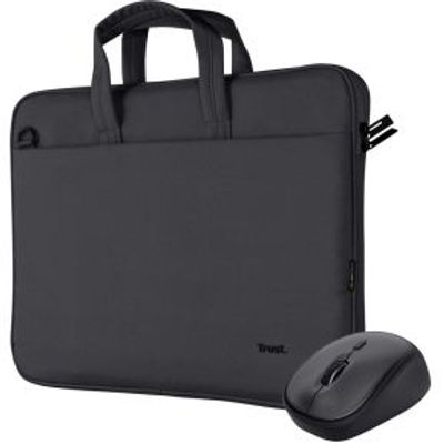 Trust Bologna 16 Inch Laptoptas en Muis Zwart