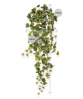 Hedera kunst hangplant 80cm - bont - thumbnail