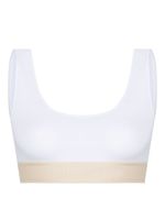 Palm Angels brassière de sport à bande logo - Blanc