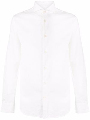 Deperlu chemise à col pointu - Blanc