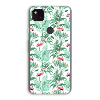 Flamingo bladeren: Google Pixel 4a 5G Transparant Hoesje