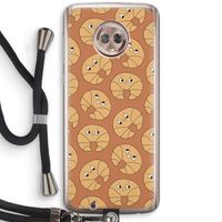 Croissant: Motorola Moto G6 Transparant Hoesje met koord Croissant: Motorola Moto G6 Transparant Hoesje met koord