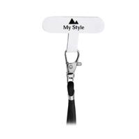 My Style Nylon Patch for Lanyard 5 Pieces - White (No metal ring)