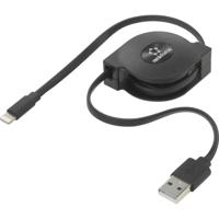 Renkforce USB-kabel USB 2.0 USB-A stekker, Apple Lightning stekker 0.80 m Zwart RF-4352330