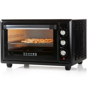 PRIMO PR250OV Vrijstaande Oven - Heteluchtoven met Grillfunctie - 34L - 1300W - Zwart