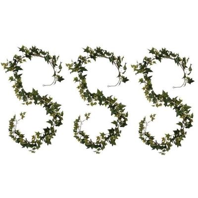 Mica Decorations klimop Hedera - 3x - hangplant/slinger - 180 cm - groen - Kunstplanten Mica Decorations klimop Hedera - 3x - hangplant/slinger - 180 cm - groen - Kunstplanten