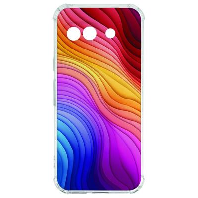 Google Pixel 9a Hoesje - Regenboog TPU Antishock Google Pixel 9a Hoesje - Regenboog TPU Antishock