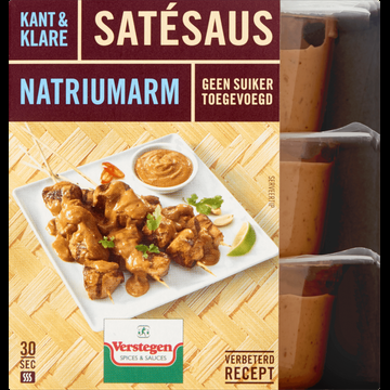 Verstegen Kant & Klare Satesaus Natriumarm 3 x 80 ml bij Jumbo