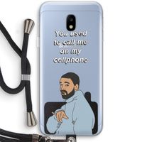 Hotline bling: Samsung Galaxy J3 (2017) Transparant Hoesje met koord