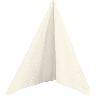Servetten - 20x - creme wit - 33 x 33 cm - papier - lunch/diner servetjes Servetten - 20x - creme wit - 33 x 33 cm - papier - lunch/diner servetjes