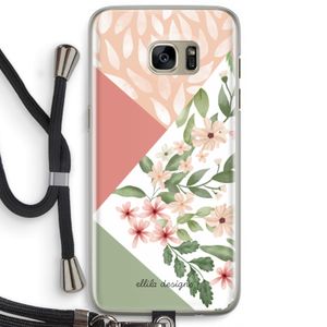 Sweet heaven geometrics: Samsung Galaxy S7 Edge Transparant Hoesje met koord