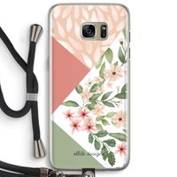 Sweet heaven geometrics: Samsung Galaxy S7 Edge Transparant Hoesje met koord