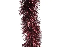 Kaemingk Guirlande lametta glans Ossenbloed 10x270cm