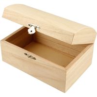 Houten sieradendoos onbedrukt 16 cm