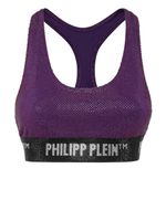 Philipp Plein soutien-gorge strassé à dos nageur - Violet