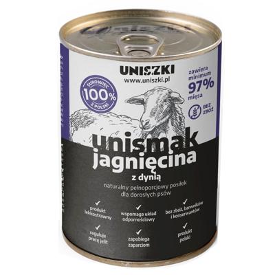 UNISZKI Unismak Lam met Pompoen - Natvoer voor Honden - 410 g