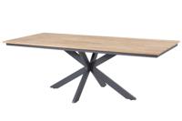 Minerva Tafelframe Antracite Met Tafelblad Teak 220 x 95 cm - 4so