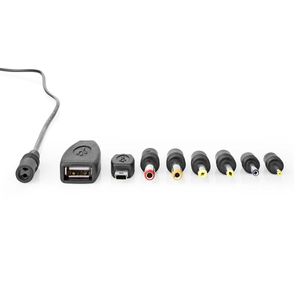 Nedis ACPA111 netvoeding & inverter Binnen 12,5 W Zwart