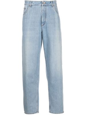 Brunello Cucinelli jean à coupe droite - Bleu