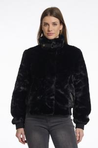 Rino & Pelle Ambra.7002511 Short Fake Fur Jacket Jackets 9900 Black