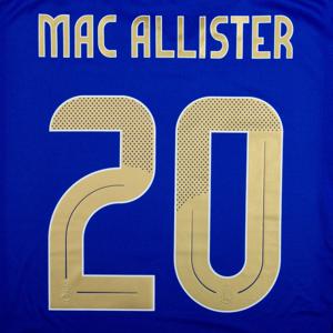 Mac Allister 20 (Officiële Argentinië Away Bedrukking 2024-2025)