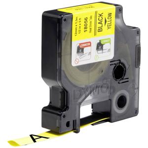 Labeltape krimpkous DYMO IND RHINO 18056 Tapekleur: Geel Tekstkleur:Zwart 12 mm 1.5 m