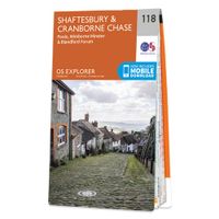 Wandelkaart - Topografische kaart 118 OS Explorer Map Shaftesbury & Cranborne Chase | Ordnance Survey Wandelkaart - Topografische kaart 118 OS Explorer Map Shaftesbury & Cranborne Chase | Ordnance Survey