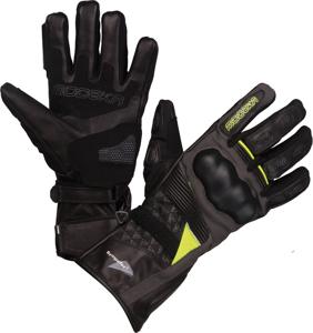 MODEKA Panamericana CE, Tussenseizoen motorhandschoenen, Zwart-Fluo Geel
