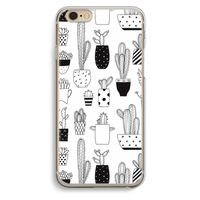 Cactusmotief: iPhone 6 / 6S Transparant Hoesje Cactusmotief: iPhone 6 / 6S Transparant Hoesje