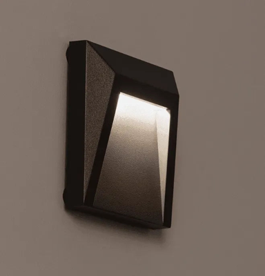 Tuinpadverlichting Antraciet &apos;Dover&apos; vierkant 1.5W LED IP65 Helder wit